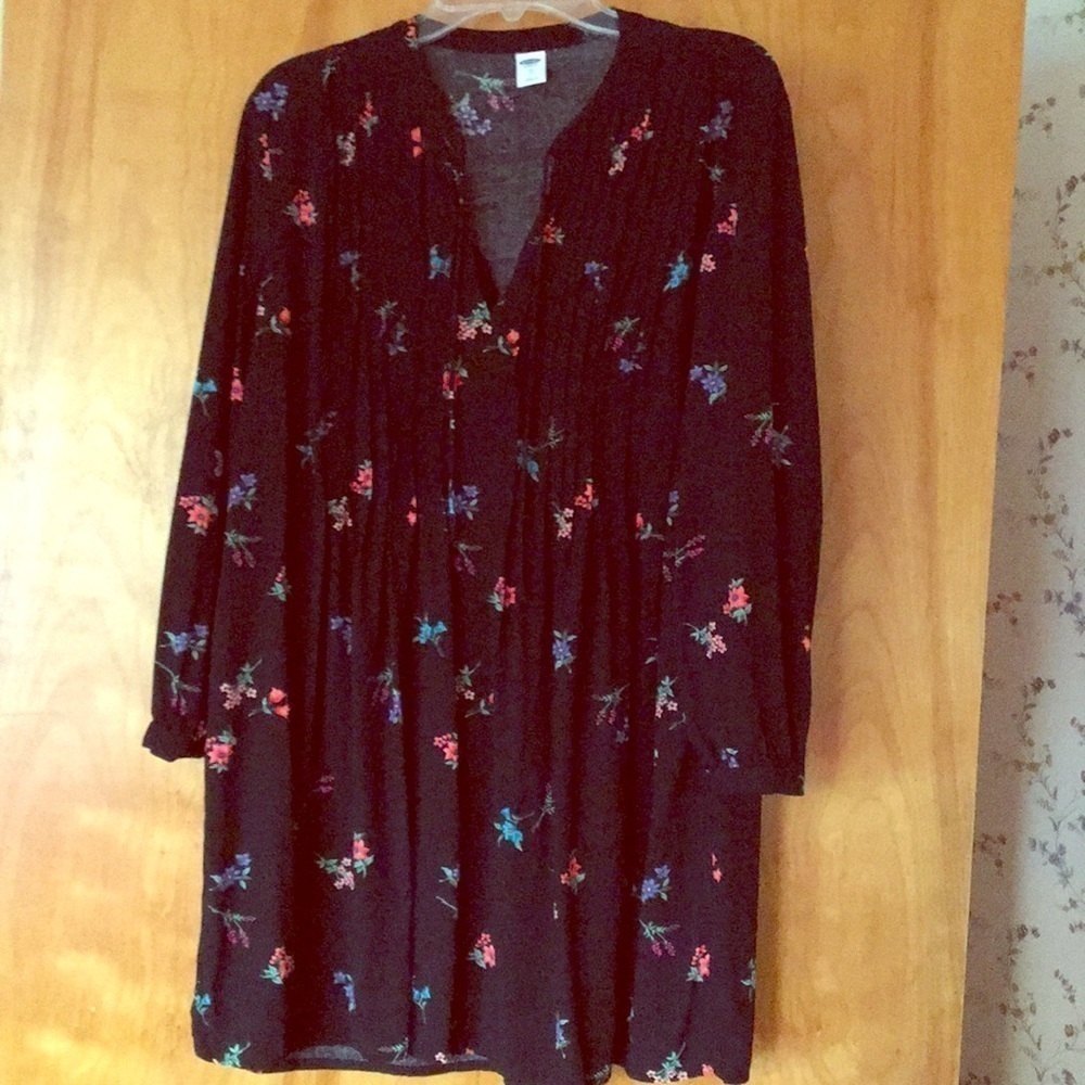 Old navy floral pleated tunic/dress